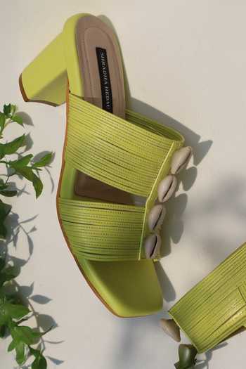 Shradha Hedau Footwear Couture Inara Shell Block Heels 