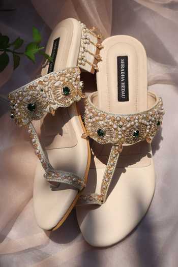 Shradha Hedau Footwear Couture Charu Embellished Block Heels 