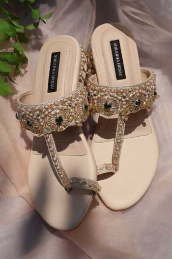 Shradha Hedau Footwear Couture Charu Embellished Block Heels 