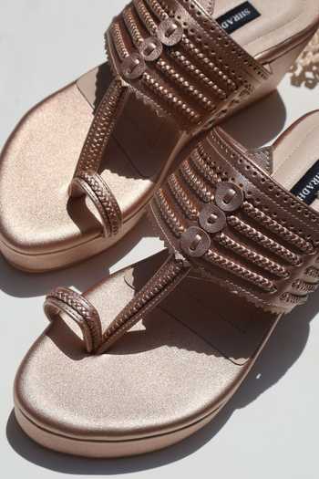 Shradha Hedau Footwear Couture Myra Handcrafted Kolhapuri Wedges 
