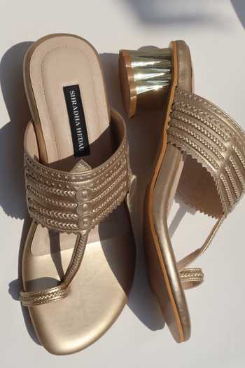 Shradha Hedau Footwear Couture Meridian Kolhapuri Block Heels 