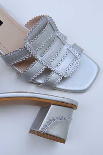 Buy Shradha Hedau Footwear Couture Silver Mirari Strappy Block Heels Buy_Shradha Hedau Footwear Couture_Silver Mirari Strappy Block Heels