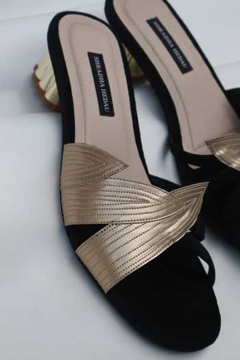Shradha Hedau Footwear Couture Karis Leafy Strap Block Heels