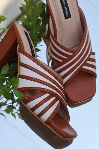 Shradha Hedau Footwear Couture Amalfi Multi Strap Block Heels