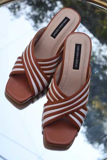Shradha Hedau Footwear Couture Amalfi Multi Strap Block Heels