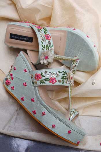 Shradha Hedau Footwear Couture Ishani Embellished Wedges
