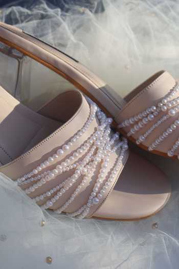 Shradha Hedau Footwear Couture Martina Beaded Strap Transparent Block Heels