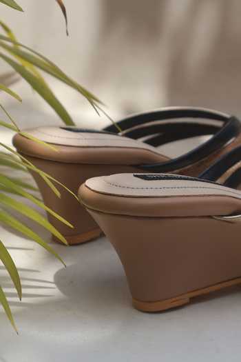 Shradha Hedau Footwear Couture Beige Lucia Open Toe Wedges Online at Aza Fashions Shradha Hedau Footwear Couture_Beige Lucia Open Toe Wedges _Online_at_Aza_Fashions