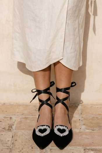 Shradha Hedau Footwear Couture Ishqa Heart Brooch Pointed Mules