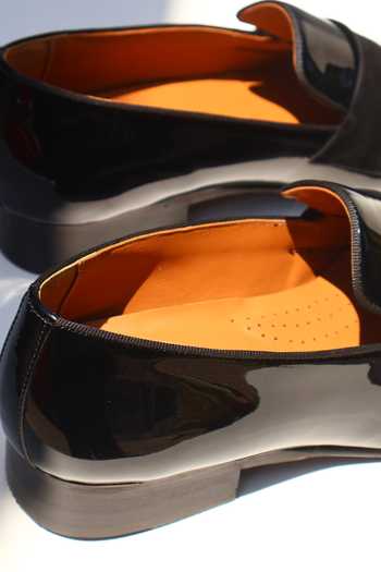 Shop Shradha Hedau Footwear Couture Black Stan Moccasin Loafers Online at Aza Fashions Shop_Shradha Hedau Footwear Couture_Black Stan Moccasin Loafers _Online_at_Aza_Fashions