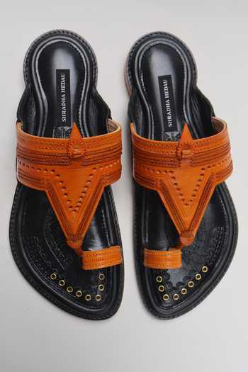 Buy Shradha Hedau Footwear Couture Black Vedant Leather Slider Sandals Online at Aza Fashions Buy_Shradha Hedau Footwear Couture_Black Vedant Leather Slider Sandals _Online_at_Aza_Fashions