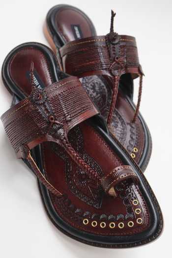 Shradha Hedau Footwear Couture Tejas Kolhapuri Slider Sandals