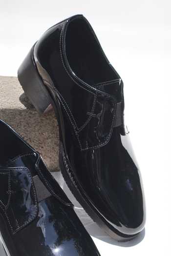 Shop Shradha Hedau Footwear Couture Black Raya Moccasin Loafers Online at Aza Fashions Shop_Shradha Hedau Footwear Couture_Black Raya Moccasin Loafers _Online_at_Aza_Fashions