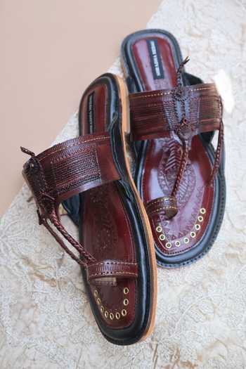 Shradha Hedau Footwear Couture Bajirao Hand Embellished Open Toe Sandals