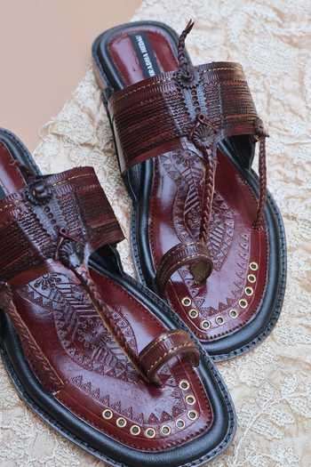 Shradha Hedau Footwear Couture Bajirao Hand Embellished Open Toe Sandals