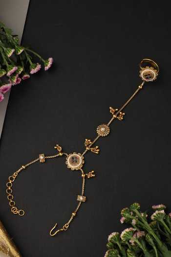 Swabhimann_Multi Color Embellished Hathphool _Online_at_Aza_Fashions
