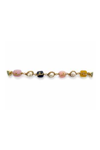 Tad Accessories Handmade Brass Stones Bracelet 