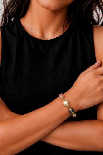 Tad Accessories Handmade Brass Stones Bracelet 