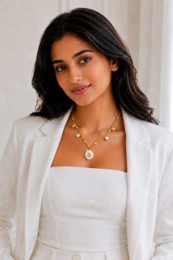 Tad Accessories Brass Pendant Necklace 