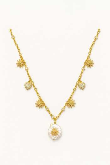 Tad Accessories Brass Pendant Necklace 