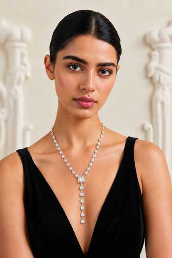 Tad Accessories Cubic Zirconia Pendant Necklace 