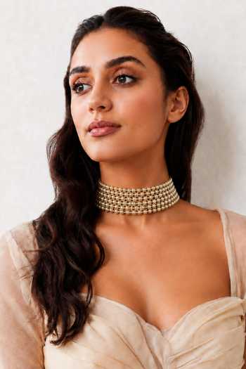 Tad Accessories Brass Choker Necklace 