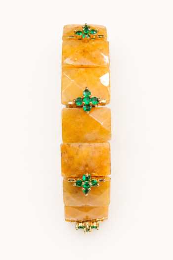 Tad Accessories_Yellow Stone Bracelet _Online_at_Aza_Fashions