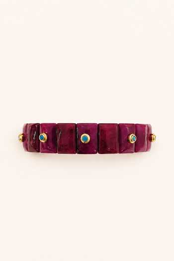 Tad Accessories_Pink Stone Bracelet _Online_at_Aza_Fashions