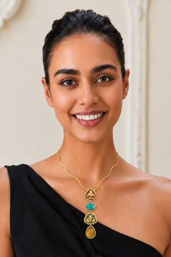 Tad Accessories Stone Pendant Necklace 