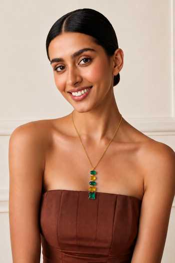 Tad Accessories Brass Pendant Necklace 