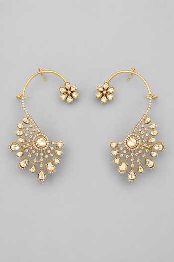 Zevar By Geeta Kundan Polki Pair of Earrings 