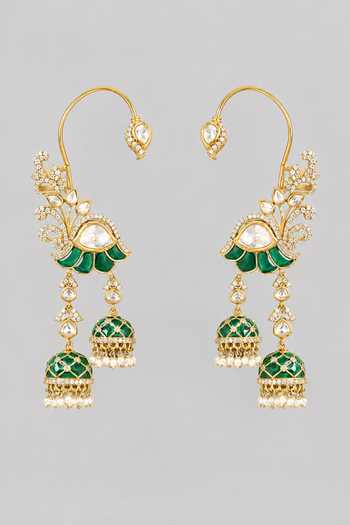 Zevar By Geeta Kundan Polki Ear Cuffs