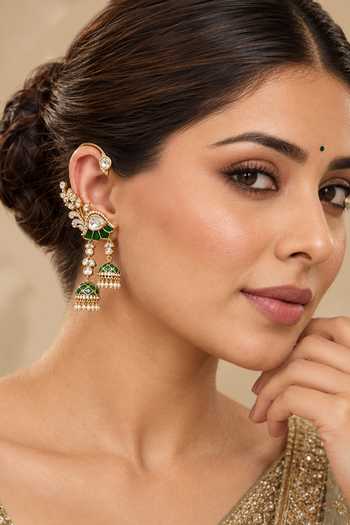 Zevar By Geeta Kundan Polki Ear Cuffs