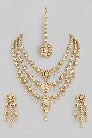 Zevar By Geeta Layered Necklace Set