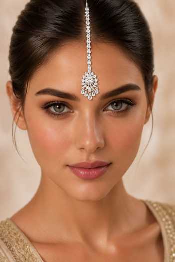 Zevar By Geeta Stone Studded Maang Tikka