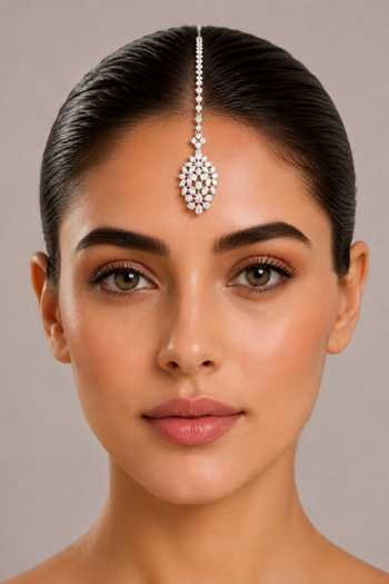 Zevar By Geeta Stone Studded Maang Tikka
