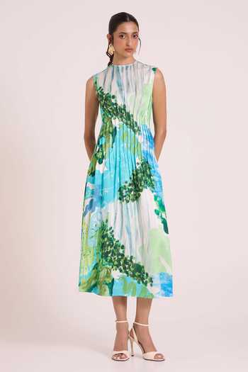 Advait Nere Printed Column Dress 