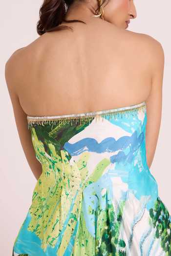 Advait Nere Waterfall Asymmetric Dress 