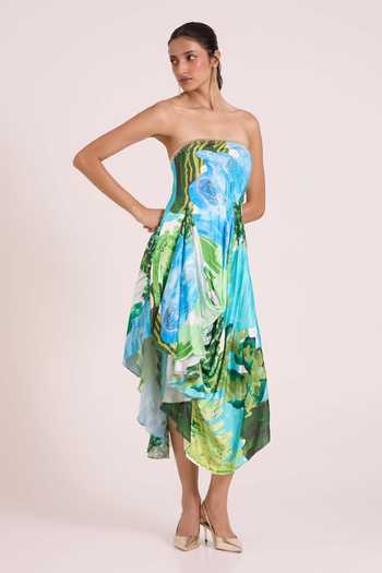 Advait Nere Waterfall Asymmetric Dress 
