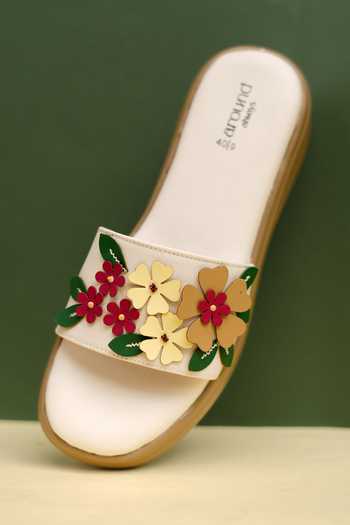 Around Always Cedar Floral Strap Platform Sandals