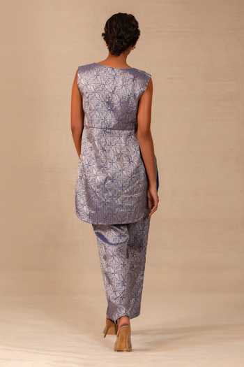 Eeda Eeda Silk Brocade Kurta & Pant Co-ord Set 