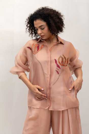 Eeda Eeda Flower Applique Shirt 