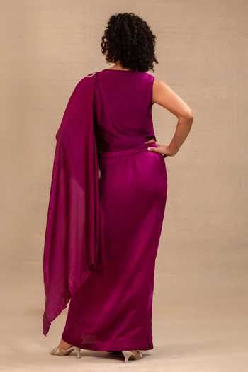 Eeda Silsila Pre-Draped Saree With Blouse 