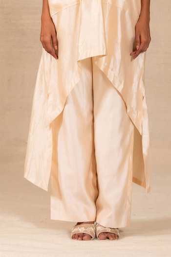 Eeda Ivory Silk V-neck, Yes Silsila Folk Motif Kaftan And Pant Set Online at Aza Fashions Eeda_Ivory Silk V-neck, Yes Silsila Folk Motif Kaftan And Pant Set _Online_at_Aza_Fashions
