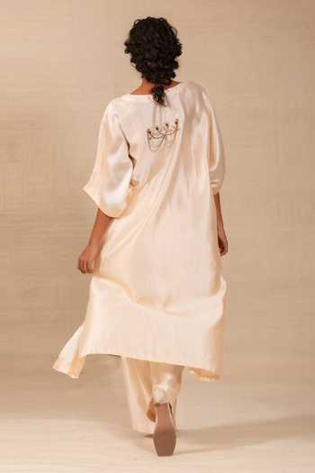 Eeda Silsila Folk Motif Kaftan & Pant Set 