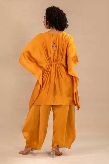 Eeda Silsila Embroidered Kaftan With Cowl Pant 