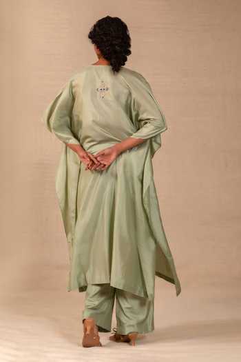 Eeda Silsila Pure Silk Kaftan & Pant Set 