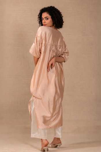 Eeda Silsila Paisley Embroidered Kaftan & Pant Set 