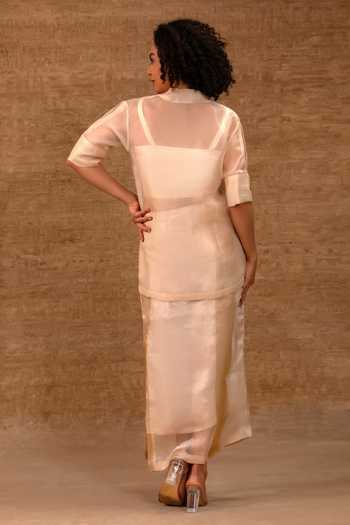 Eeda Tinka Embroidered Jacket & Skirt Set 