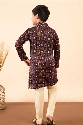 StyloBug Hand Block Print Kurta Set 